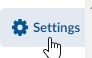 the brightspace email settings button