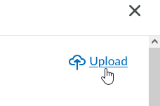 the Upload button