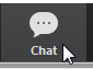 A button reading "Chat," with a white dialogue bubble.